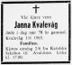 Janna Amalie Larsdatter Kvalevåg*