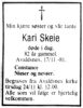 Obituary_Kari_Larsdatter_Skeie_1981