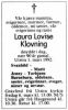 Obituary_Laura_Lovise_Johannesdatter_Klovning_1992