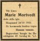 Marie Gudmundsdatter Mortvedt*