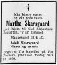 Martha Barbara Skarsgaard