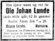 Obituary_Ole_Johan_Larsen_Lunde_1926_1