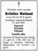 Obituary_Brita_Kristina_Kristoffersdatter_Mæland_2001