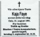 Kaja Faye