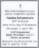 Obituary_Sanna_Marie_Aagesdatter_Vestersjo_1991