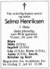 Selma Otelia Knutsdatter Høie*