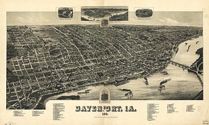 Davenport som det såg ut 1888